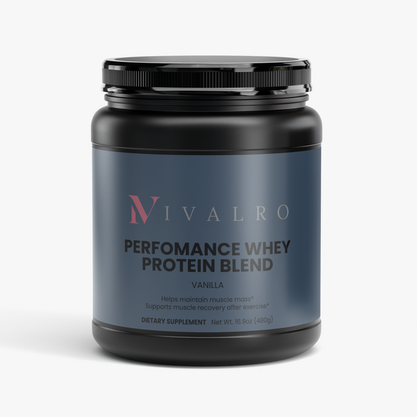 Proteína Whey Performance (Vainilla) de Ivalro: bote visto de frente