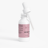 Sérum Facial de Retinol y Péptidos de Ivalro: frasco con el cuentagotas levantado