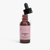 Sérum de Vitamina C de Ivalro: frasco con el cuentagotas de cristal