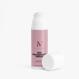 Sérum de Niacinamida 10% de Ivalro: frasco con el dosificador al descubierto