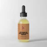 Ivalro Botanical Hair Growth Serum: bottle on a neutral background, side view