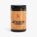Nitric Shock Pre-Entreno (Ponche de Frutas) de Ivalro: bote visto de frente