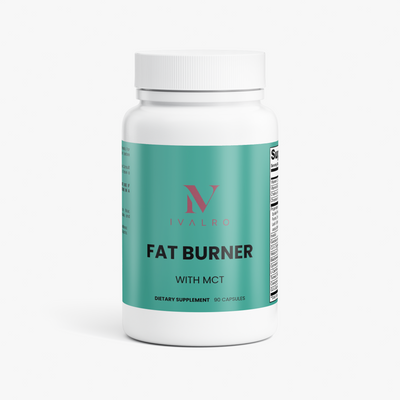 Fat Burner con MCT de Ivalro: bote visto de frente