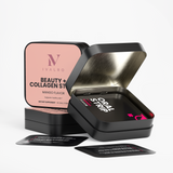 Ivalro Beauty Collagen Strips: open tin with the oral strips