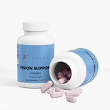 Ivalro Vision Support: open bottle with the capsules
