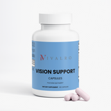 Ivalro Vision Support: bottle with the capsules beside it