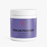 Polvo de Concentración (Gominola Ácida) de Ivalro: bote visto de frente