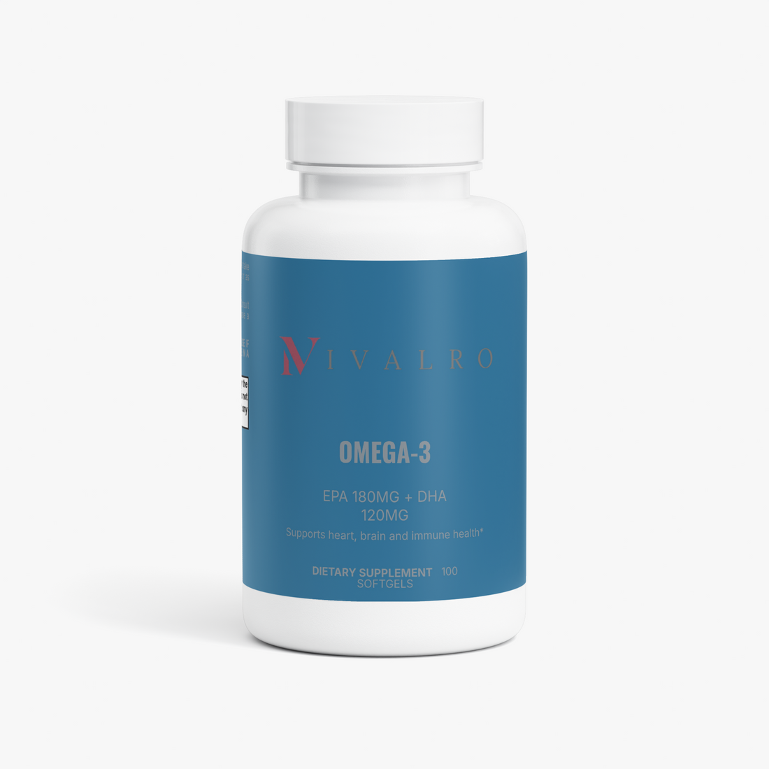 Omega-3 EPA/DHA de Ivalro: bote visto de frente