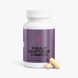 Shilajit — Complejo Adaptógeno de Ivalro: bote con las cápsulas al lado