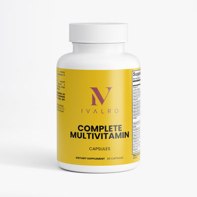 Multivitamínico Completo de Ivalro: bote visto de frente