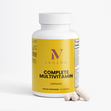 Multivitamínico Completo de Ivalro: bote con las cápsulas al lado
