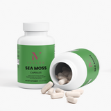 Musgo Marino (Sea Moss) de Ivalro: bote abierto con las cápsulas