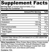 Proteína Whey Performance (Vainilla) de Ivalro: tabla de información nutricional