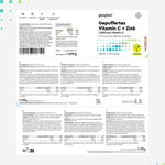 Vitamina C + Zinc - 365 Cápsulas - 1000Mg Vitamina C + 20Mg Zinc - Apoya El Sistema Inmunológico Y Reduce La Fatiga - Con Protección Gástrica Y Ph Neutro -100% Vegano