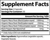 Maca Plus de Ivalro: tabla de información nutricional