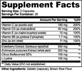 Complejo de Defensas de Ivalro: tabla de información nutricional