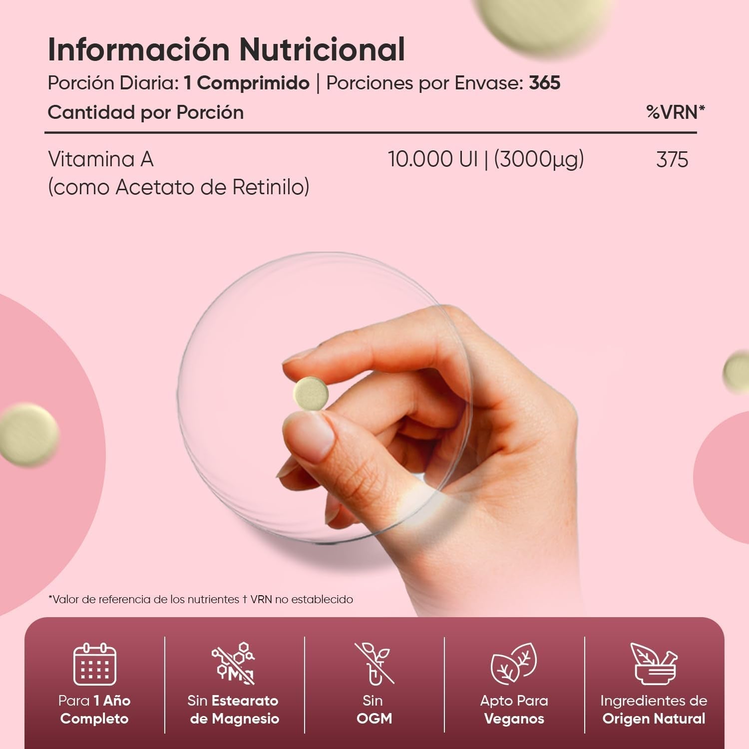 Información nutricional y certificaciones